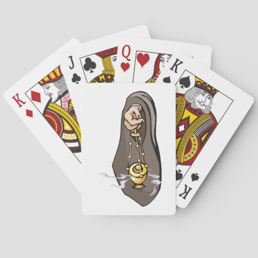 Jeu De Cartes Censure catholique de l'encens culte (dos)