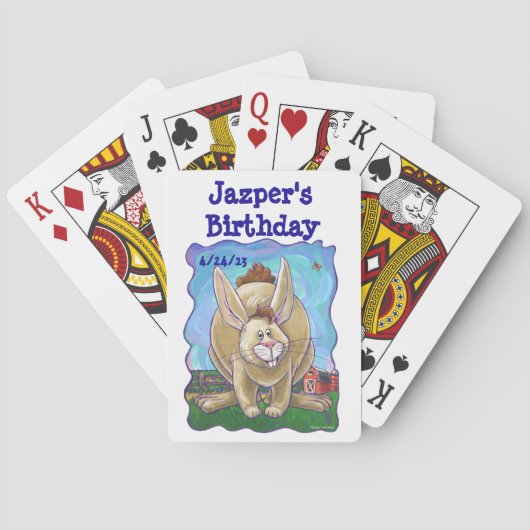 Jeu De Cartes Centre de fête lapin (dos)