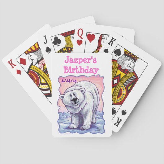Jeu De Cartes Centre de la fête de l'ours polaire (dos)
