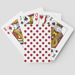 Jeu De Cartes Cercles de points rouges carmin