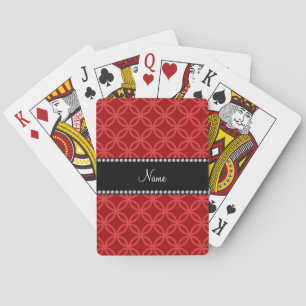 Jeu De Cartes Cercles de verrouillage rouges nommés