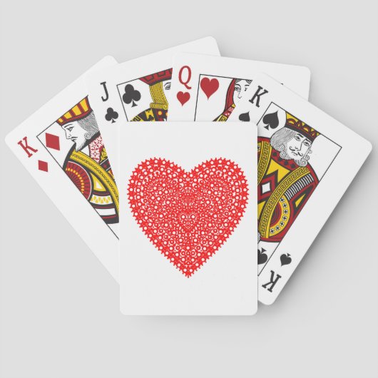 Jeu De Cartes Cercles frileux Coeur (dos)