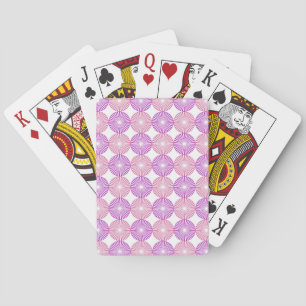 Jeu De Cartes Cercles rose et violet motif