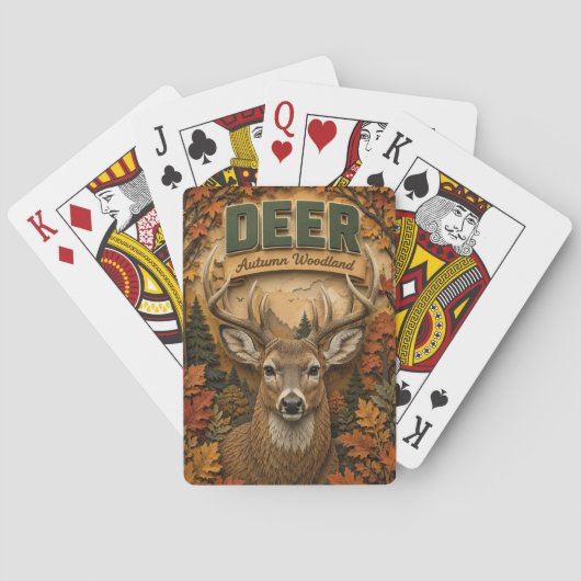 Jeu De Cartes Cerf Daim Automne Forêt POPCUT (dos)