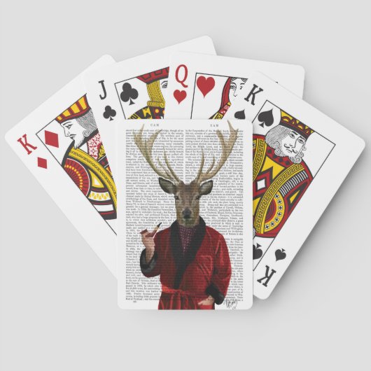 Jeu De Cartes Cerf dans la veste de tabac (dos)
