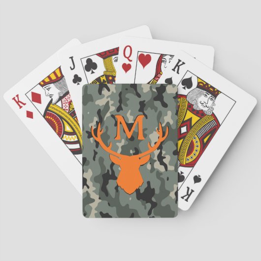 Jeu De Cartes Cerf de camouflage personnalisé (dos)