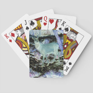 Jeu De Cartes Cerf élaphe effrayantSanglier de la forêt sombrePo