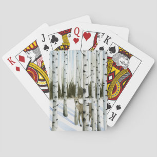 Jeu De Cartes Cerf en chute de neige