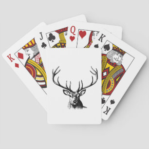 Jeu De Cartes Cerfs Animaux Antlers Nature Faune Hornes Pots