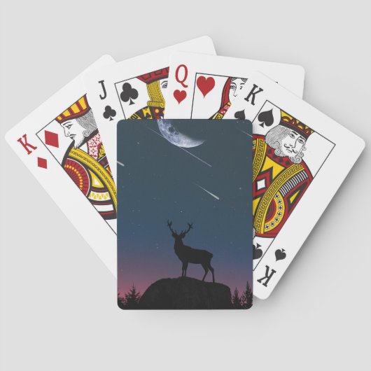 Jeu De Cartes cerfs au clair de lune (dos)