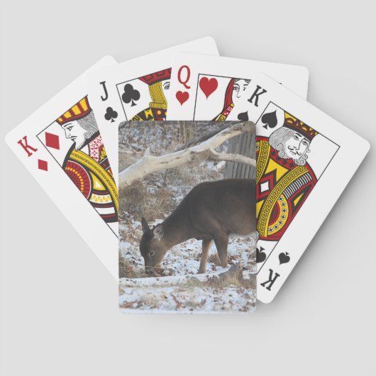Jeu De Cartes Cerfs dans la neige (dos)