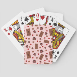 Jeu De Cartes Cerises recouvertes de chocolat Jouer aux cartes