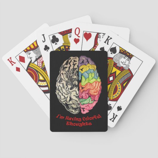 Jeu De Cartes Cerveau sur les cartes de jeu (dos)