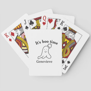 Jeu De Cartes C'est boo nom heure Halloween date heure fantôme n