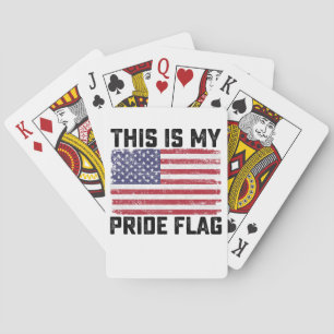 Jeu De Cartes C'Est Mon Drapeau De Fierté USA