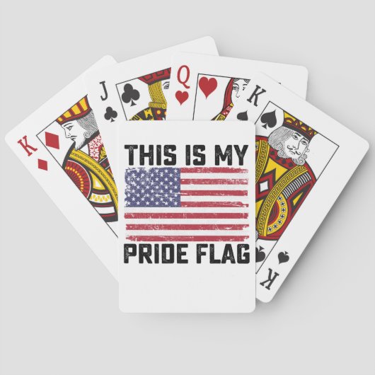 Jeu De Cartes C'Est Mon Drapeau De Fierté USA (dos)