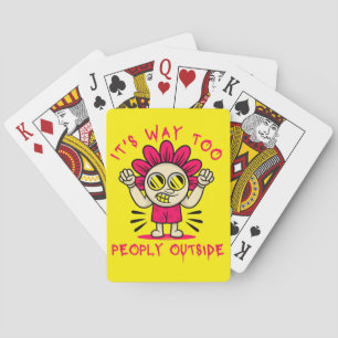 Jeu De Cartes C'EST TROP PEOPLY DEHORS drôle mignon