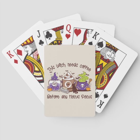 Jeu De Cartes Cette sorcière a besoin de café (dos)