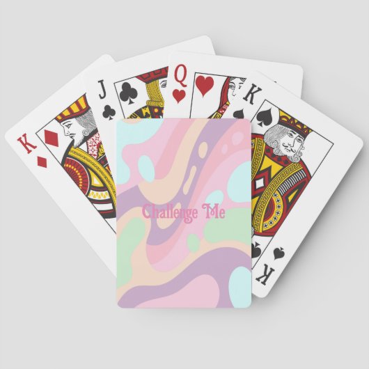 Jeu De Cartes Challenge Me Pastel Playing Card Deck (dos)