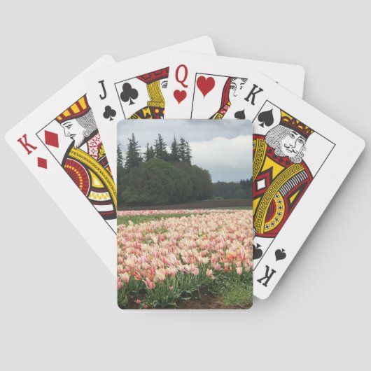Jeu De Cartes Champ de tulipes, Oregon (dos)