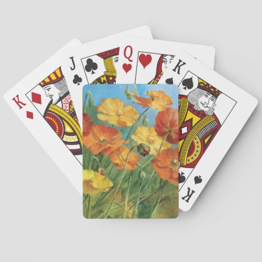 Jeu De Cartes Champ floral d'été (dos)