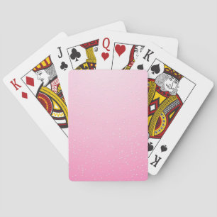 Jeu De Cartes Champagne rose avec minuscules bulles Art Arrière
