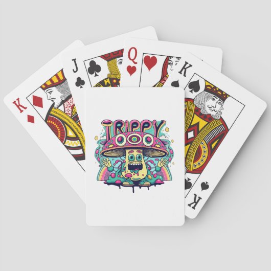 Jeu De Cartes Champignon Heureux Tripant (dos)