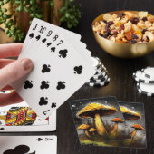 Jeu De Cartes Champignons de terre psychédélique Génération AI (In Situ)