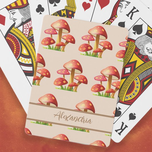 Jeu De Cartes Champignons rouges