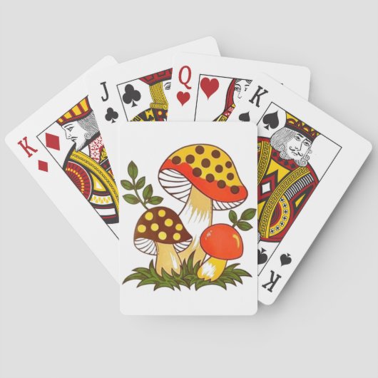 Jeu De Cartes Champignons vintages (dos)