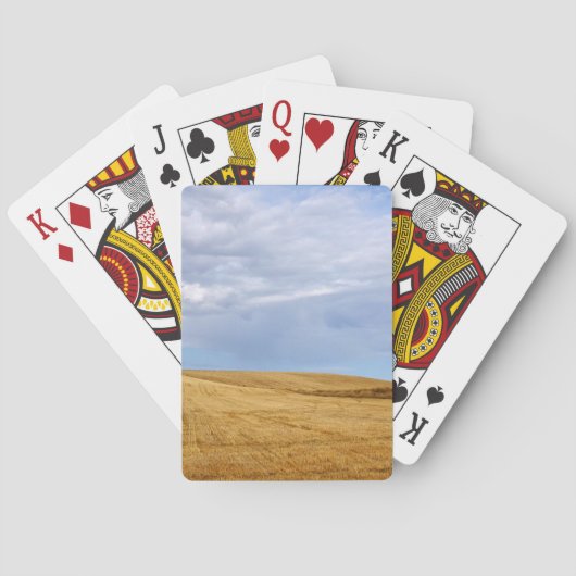 Jeu De Cartes Champs de blé récoltés (dos)