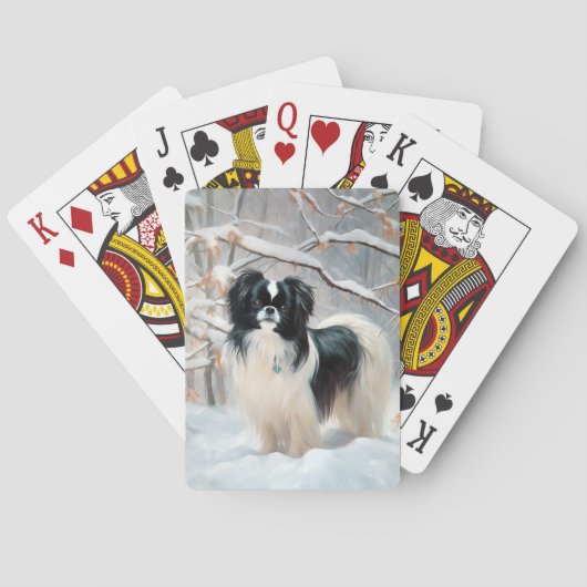 Jeu De Cartes Chanson Japonaise Laisser Neige Noël (dos)