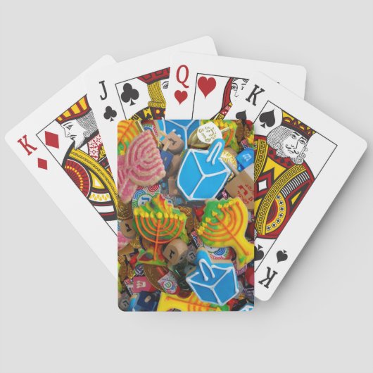 Jeu De Cartes Chanukah Menorahs, Dreidels, Gelt (dos)