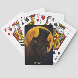 Jeu De Cartes Chapeau Haut de Bison Gothique Surréaliste