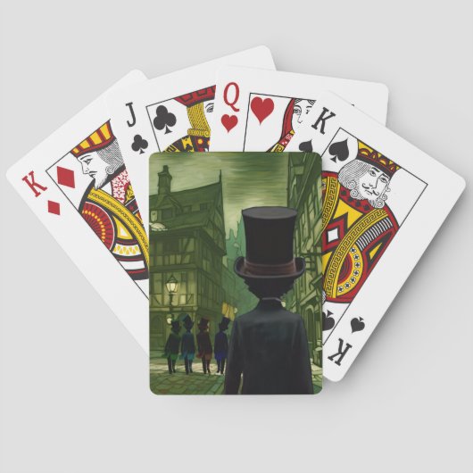 Jeu De Cartes Chapeau haut de forme  (dos)