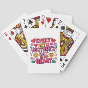 Jeu De Cartes Chaque Jour Est La Fête Des Mères Dans Mon Cœur