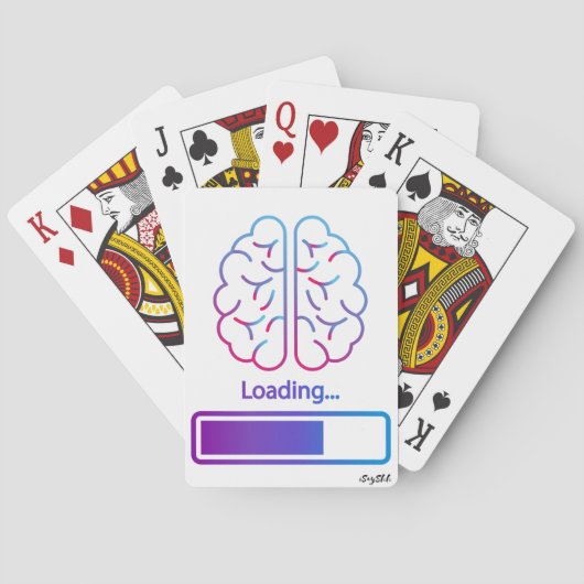 Jeu De Cartes chargement du cerveau (dos)