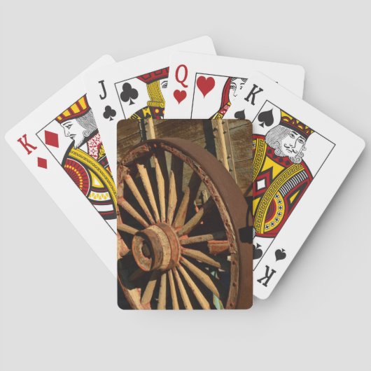 Jeu De Cartes Chariot antique de train de mulet (dos)
