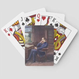 Jeu De Cartes Charles Dickens dans son étude