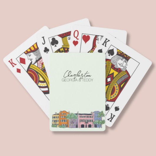 Jeu De Cartes Charleston, Caroline du Sud Faveurs de mariage