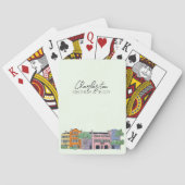 Jeu De Cartes Charleston, Caroline du Sud Faveurs pour mariage (dos)