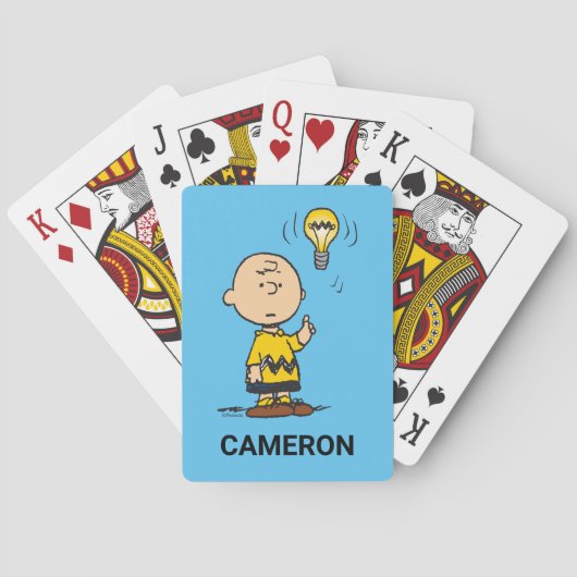 Jeu De Cartes Charlie Brown's Light Bulb Idea Playing Cards (dos)