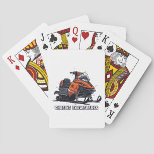 Jeu De Cartes Chasse Snowflakes Snowmobile Adventure