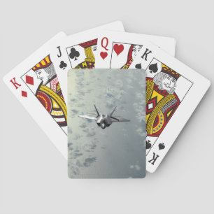 Jeu De Cartes Chasseur à réaction au-dessus des mers
