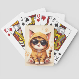 Jeu De Cartes Chat américain drôle Kawaii Shorthair