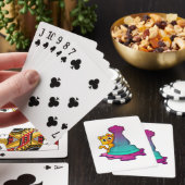 Jeu De Cartes Chat aux échecs avec pièce d'échecs Roche (In Situ)