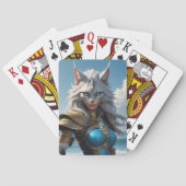 Jeu De Cartes Chat aux yeux bleus méchant (dos)