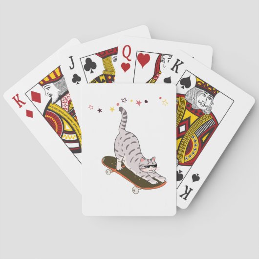 Jeu De Cartes Chat avec la planche (dos)