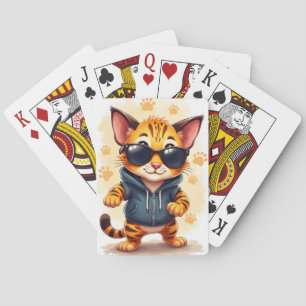 Jeu De Cartes Chat Bengal mignon drôle