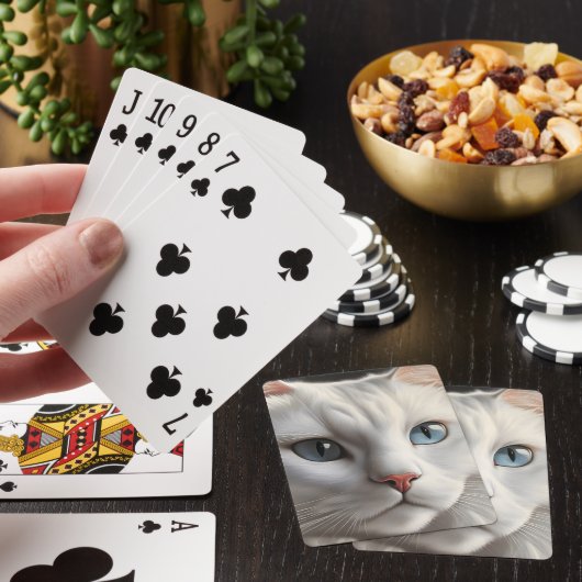Jeu De Cartes Chat blanc (In Situ)